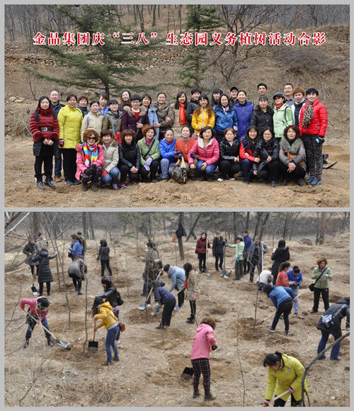 fun88乐天使集团庆“三八”生态园义务植树